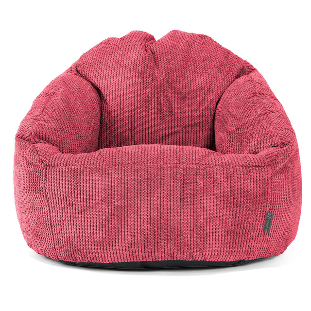 Sedací vak křeslo Bubble - Pom pom Pastelově červená 01