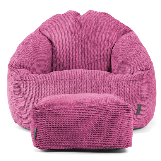 Sedací vak křeslo Bubble - Pom pom Růžová 02