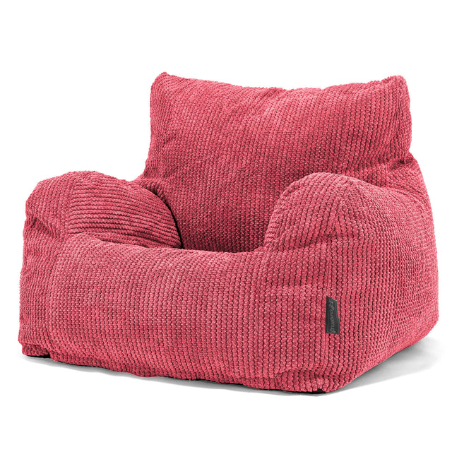 Sedací vak křeslo Josephine - Pom pom Pastelově červená 01