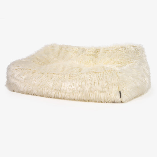 Sedací vak Sloucher pohovka - Mongolská Umělá Kožešina Krémová 01