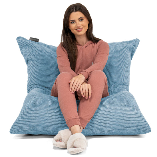 Sedací vak XXL - Pom pom Azurová 02