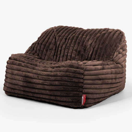 Sedací pytel Sloucher, křeslo - Ultra plyšový kord Sobolí 01