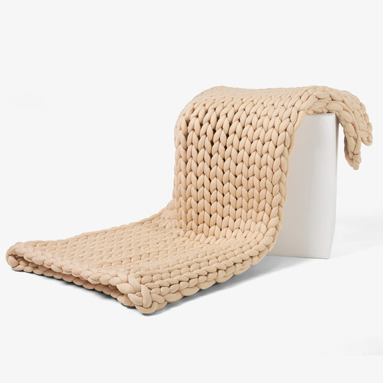 Těžká Přikrývka pro Dospělé - Pletené Tmavě Tmavošedá 03