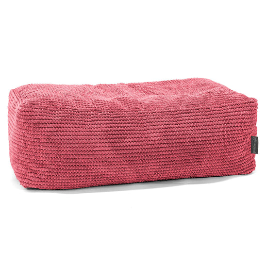 Velká podnožka - Pom pom Pastelově červená 01