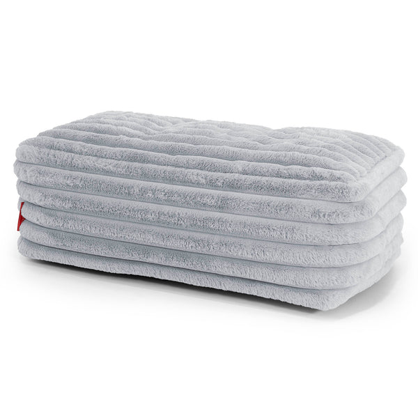 Velká podnožka - Ultra plyšový kord Modrá kačenková 01