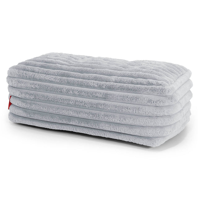 Velká podnožka - Ultra plyšový kord Modrá kačenková 01