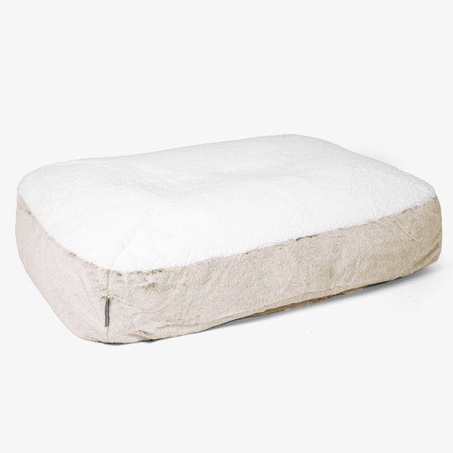 Velký pelíšek pro psy Sloucher - Umělá králičí kožešina Zlato-hnědá 01