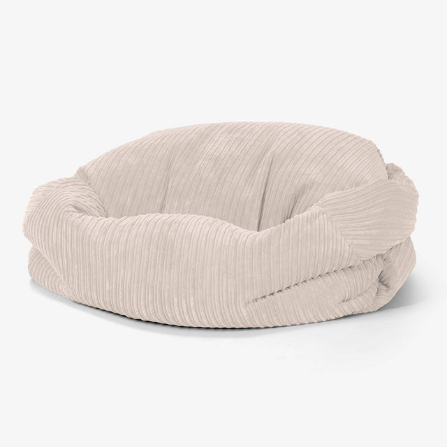 Sedací vak Sabine, pohovka - Manšestr Slonovinová 01