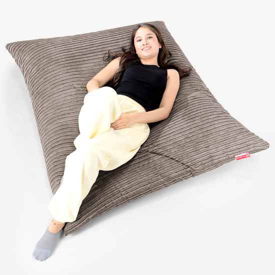 Sedací vak XXL - Manšestr Holubí šeď 02