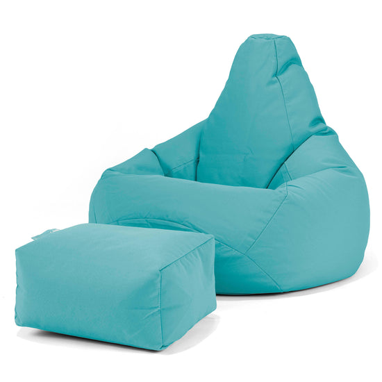 SoleiStorm™ Ultra 2000 h+ Sedací vak hruška - Olefin Akvamarínová 01