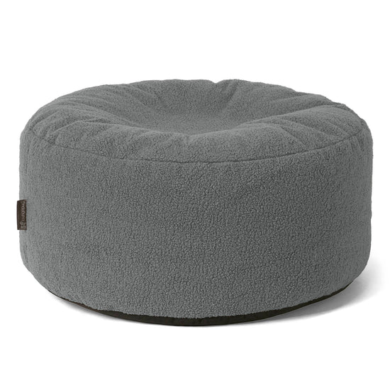 Velký kulatý puf - Buklé Šedá 01