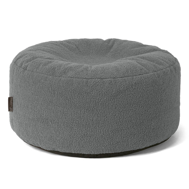 Velký kulatý puf - Buklé Šedá 01