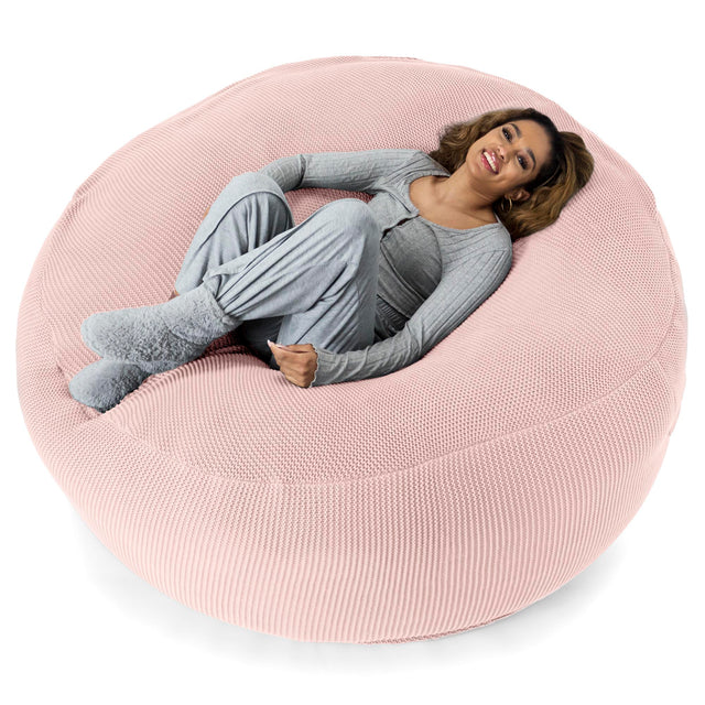 LOUNGE PUG, Mega mamutí sedací vak pohovka, Obří sedací vak, Ellos Pletený Dětská růžová