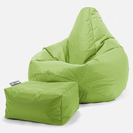 Sedací vak hruška - SmartCanvas™ Limetkově 01
