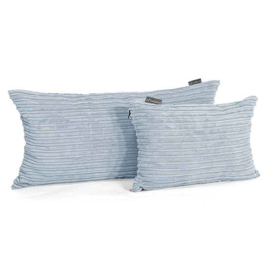 CloudSac® 50 obří polštář z paměťové pěny 40 x 80 cm - Manšestr Dětská Modrá 03