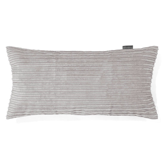 Obří Povlak na Polštář 40 x 80 cm - Manšestr Hliník Stříbro 01