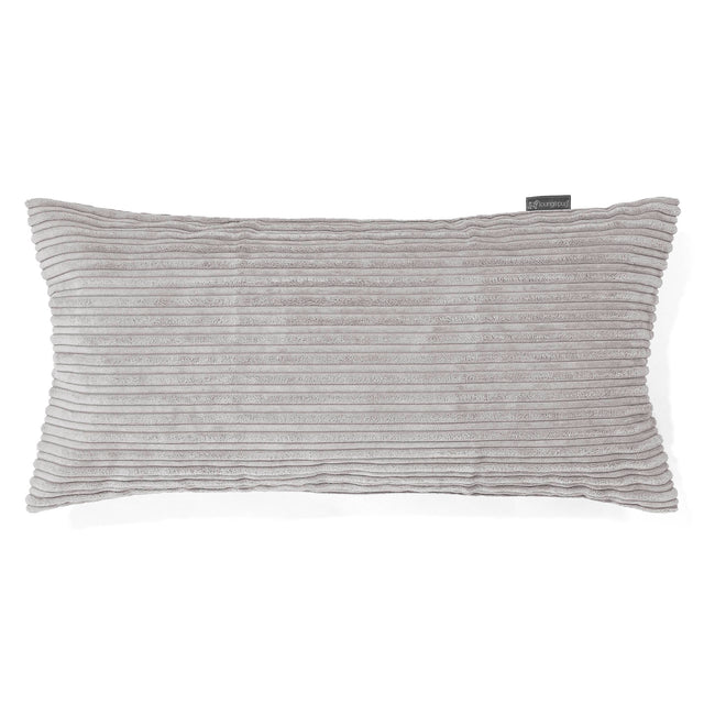 Obří Povlak na Polštář 40 x 80 cm - Manšestr Hliník Stříbro 01