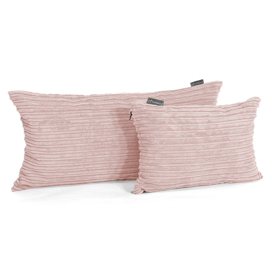 CloudSac® 50 obří polštář z paměťové pěny 40 x 80 cm - Manšestr Jemně Růžová 03