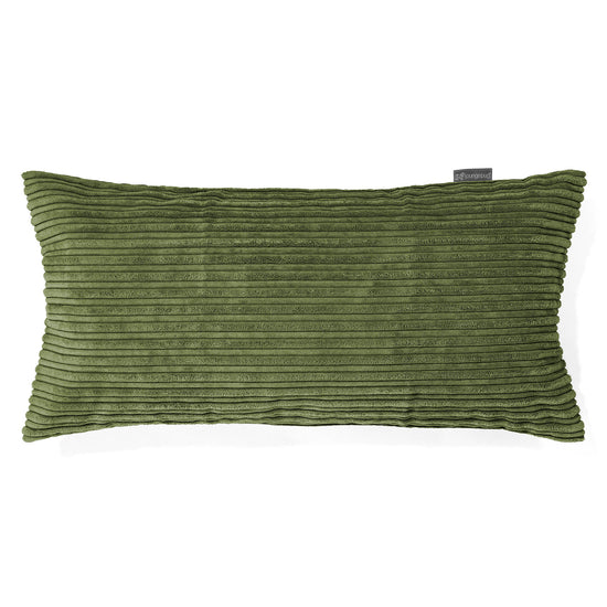 Obří Povlak na Polštář 40 x 80 cm - Manšestr Lesní zelená 01