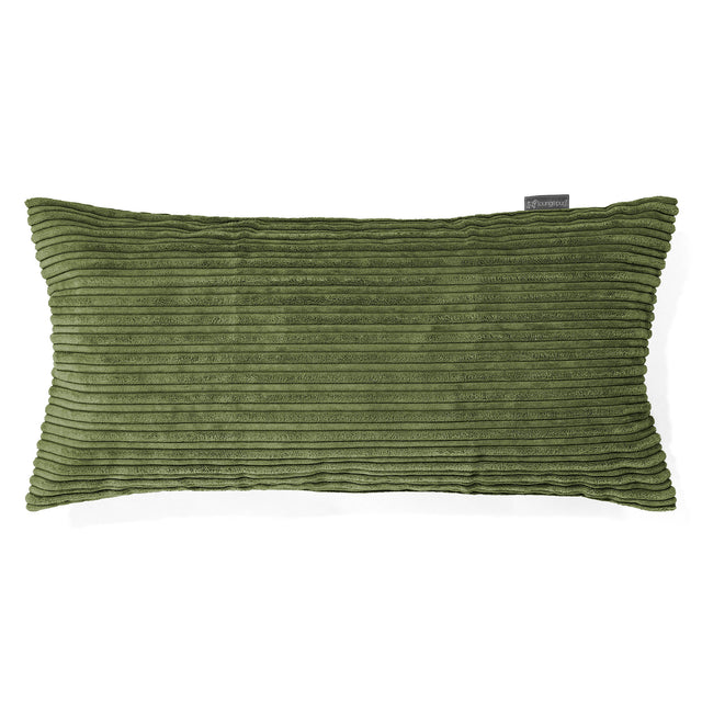 Obří Povlak na Polštář 40 x 80 cm - Manšestr Lesní zelená 01