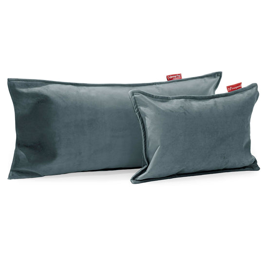 CloudSac® 50 obří polštář z paměťové pěny 40 x 80 cm - Samet Tyrkysová 03