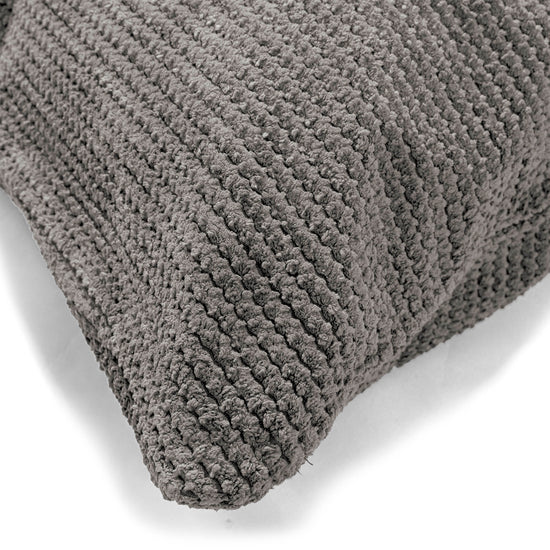obří polštář 40 x 80 cm - Pom pom Tmavě šedá 02