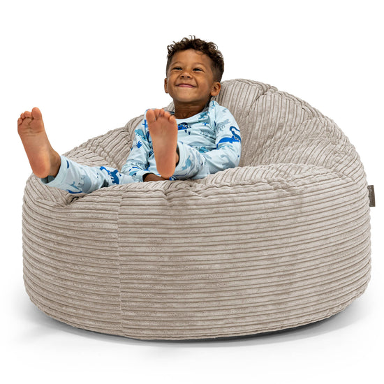 Dětská obří sedací vak Snuggle 3-8 let -Manšestr Norek 01