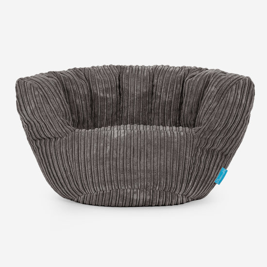 Dětský sedací vak Charles Vintish 2 do 6 let - Manšestr Tmavomodrá šeď 01