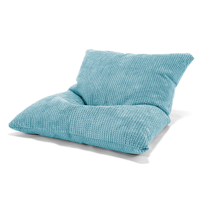 Dětský sedací vak polštář - Pom pom Modrozelená 01
