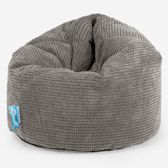 Dětský sedací vak 2 do 6 let - Pom pom Tmavě šedá 01