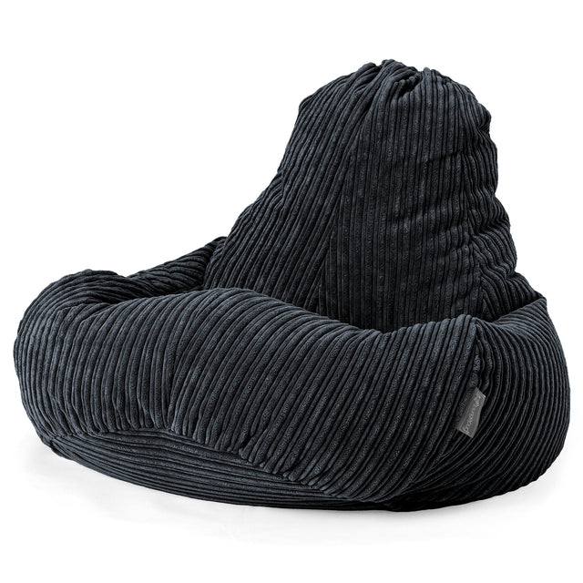Hráčský sedací vak Ultra Lux - Manšestr Černá 01
