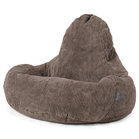 Hráčský sedací vak Ultra Lux - Pom Pom Čokoládová 01