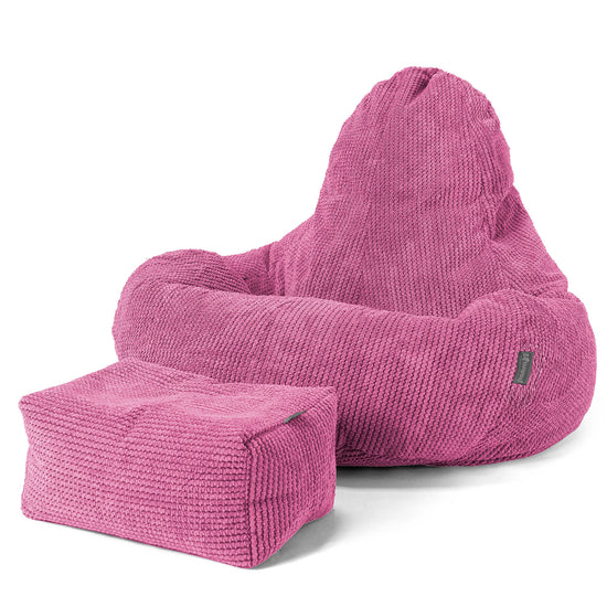 Hráčský sedací vak Ultra Lux - Pom Pom Růžová 02