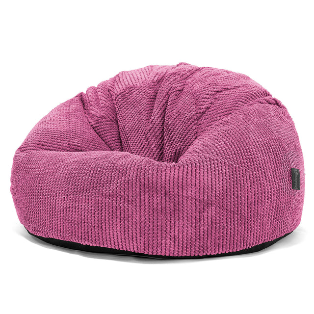 Klasický sedací pytel - Pom pom Růžová 01