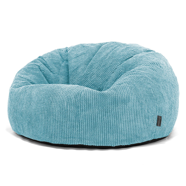 Klasický sedací vak pohovka - Pom pom Modrozelená 01