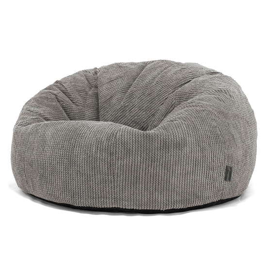 Klasický sedací vak pohovka - Pom pom Tmavě šedá 01