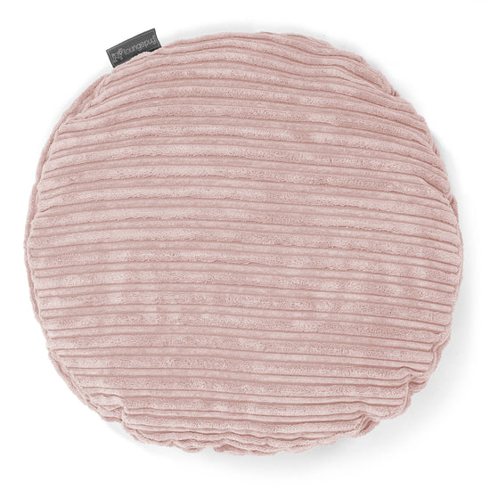 Kulatý Polštář 50cm - Manšestr Jemně Růžová 01