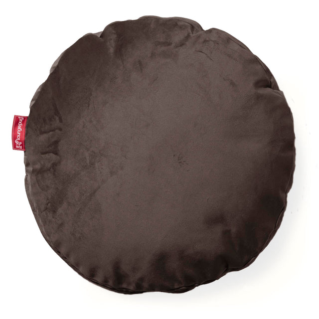 Kulatý Polštář 50cm - Samet Espresso 01