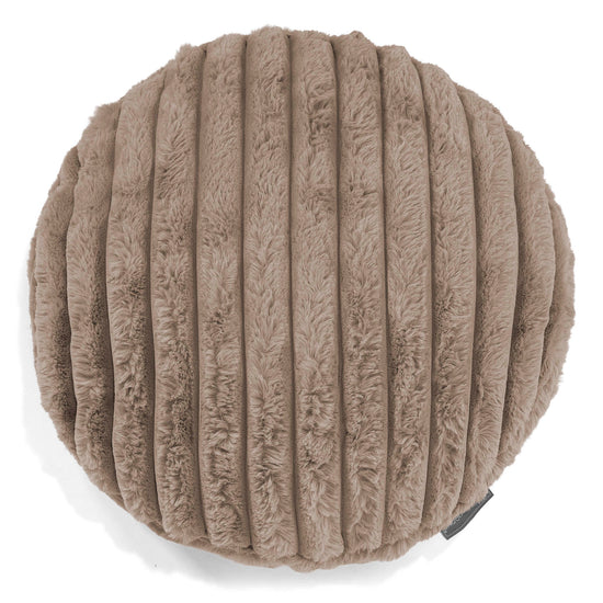 Kulatý Povlak na Polštář 50cm - Ultra plyšový kord Norek 01