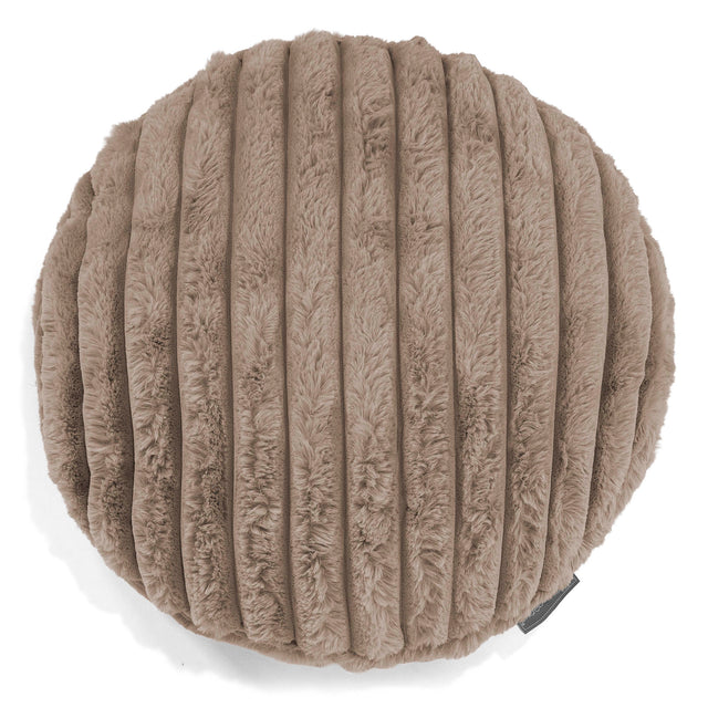 Kulatý Povlak na Polštář 50cm - Ultra plyšový kord Norek 01