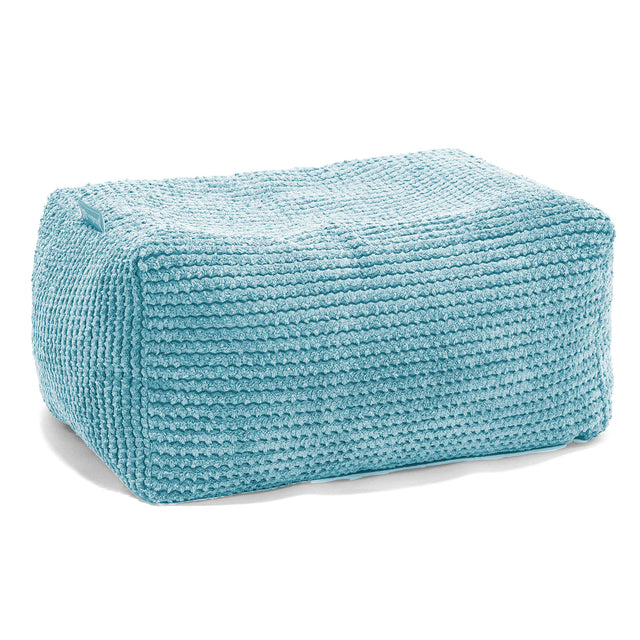 Malá podnožka - Pom pom Modrozelená 01