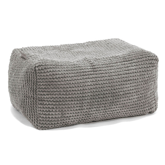 Malá podnožka - Pom pom Tmavě šedá 01