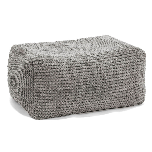 Malá podnožka - Pom pom Tmavě šedá 01