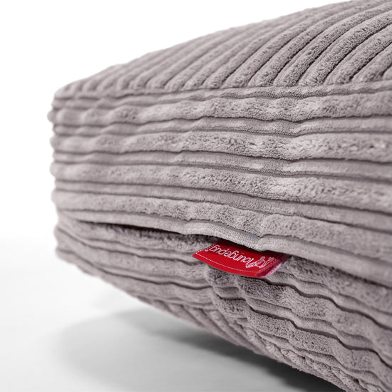 Podlahový Polštář - Manšestr Hliník Stříbro 02