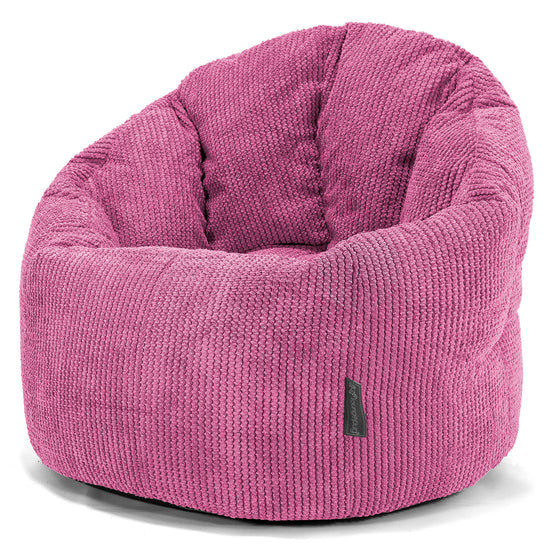 Pohodlný sedací pytel - Pom pom Růžová 01