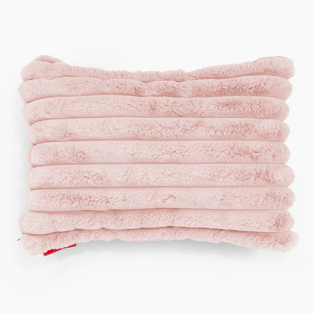 Povlak na Polštář 35 x 50cm - Ultra plyšový kord Pudrově růžová 01