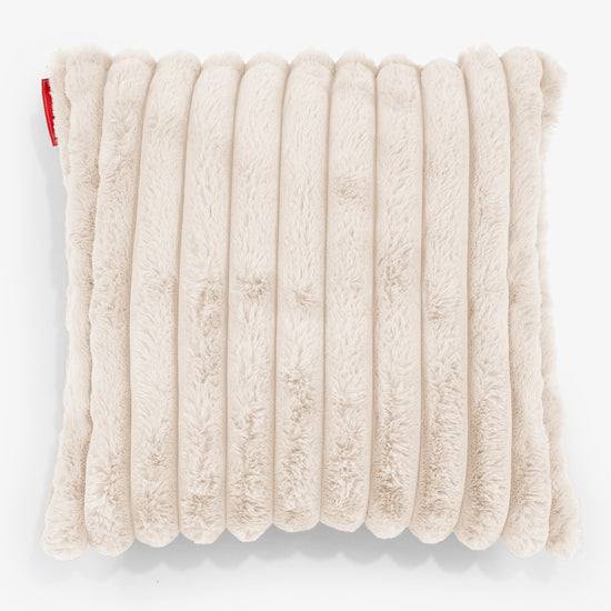 Povlak na Polštář 47 x 47cm - Ultra plyšový kord Krémová 01