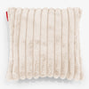 Povlak na Polštář 47 x 47cm - Ultra plyšový kord Krémová 01