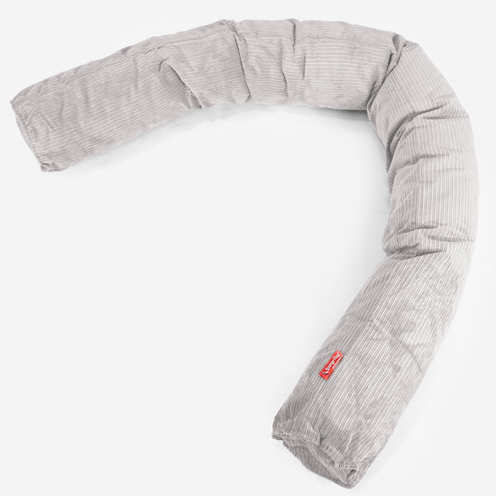 Relaxační polštář XXL - Manšestr proužek Kámen 01