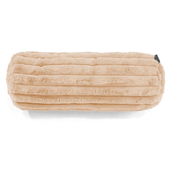 Relaxační Povlak na Polštář 20 x 55cm - Ultra plyšový kord Broskvová 02